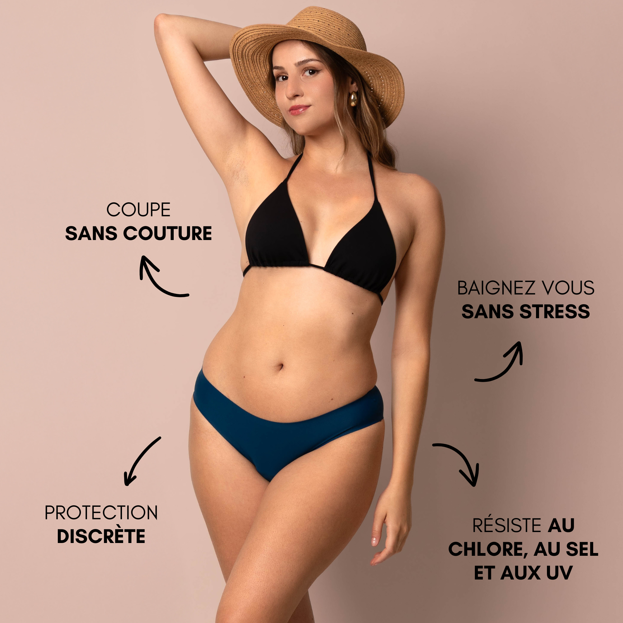 Maillot de bain menstruel Nora Sans Coutures