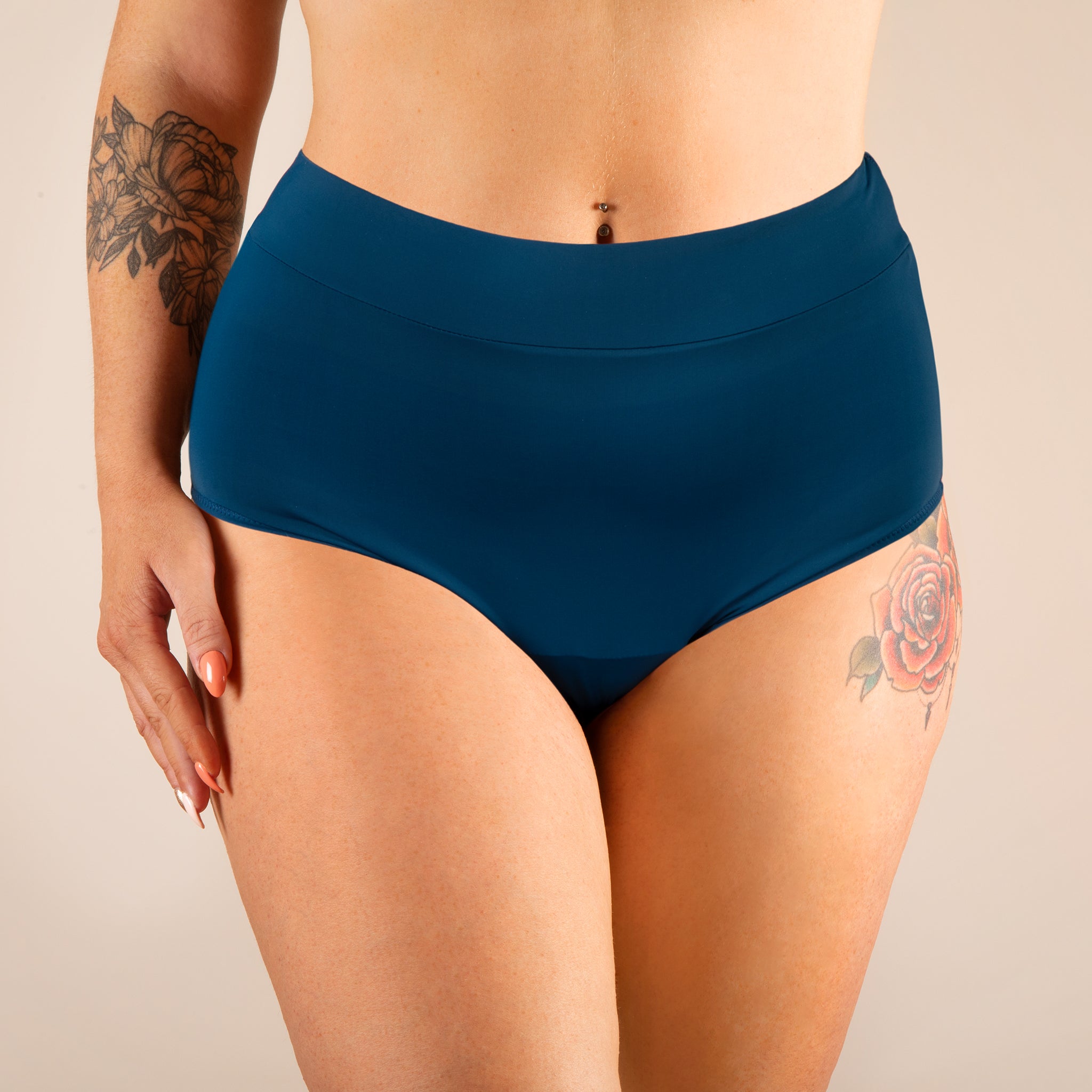 High-waisted period swimsuit Eléonore