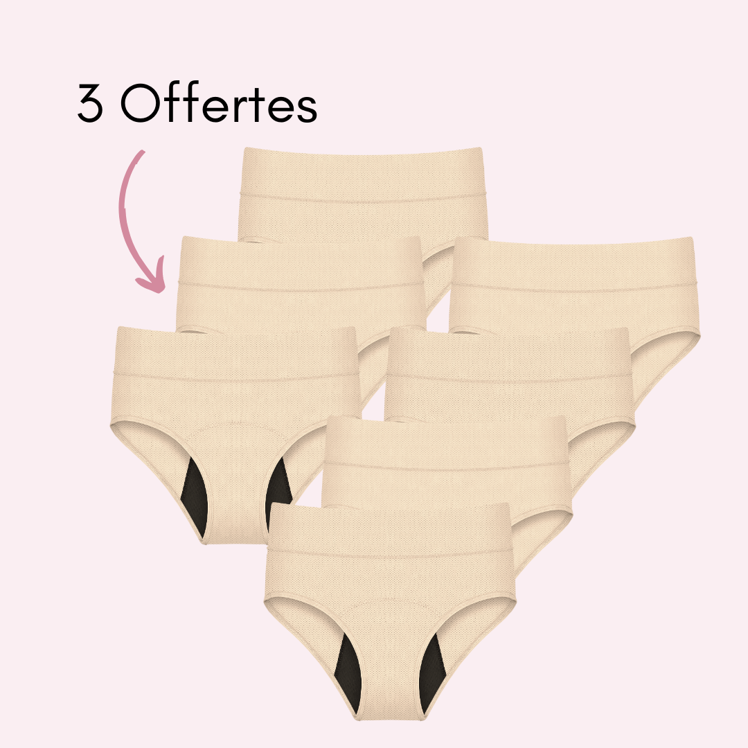 Culotte Menstruelle Respirante Céleste
