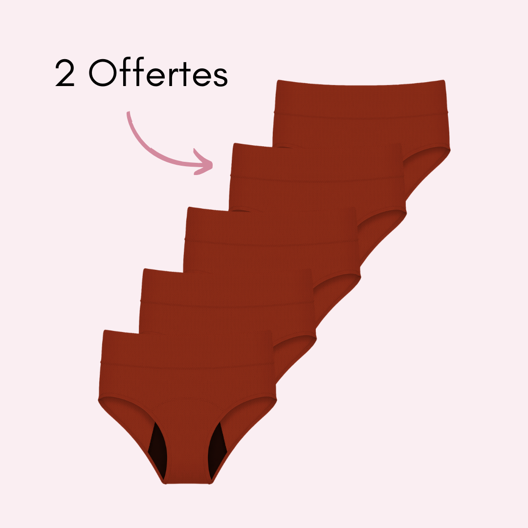 Culotte Menstruelle Respirante Céleste