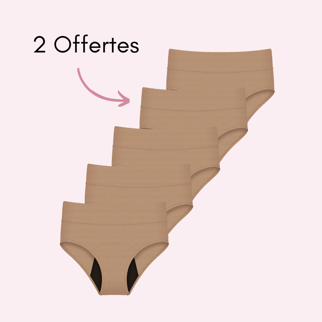 Culotte Menstruelle Respirante Céleste