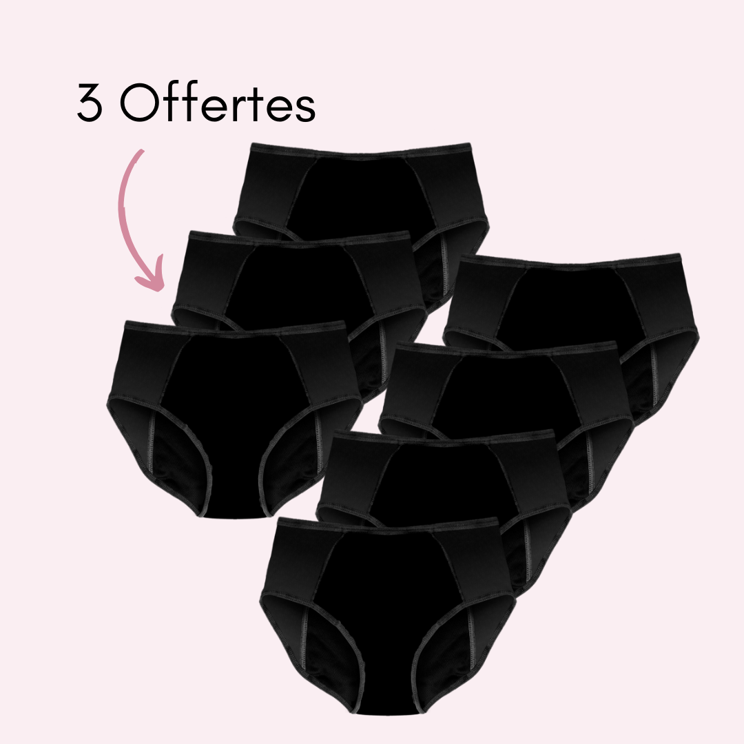 Culotte Menstruelle gainante Clara (taille haute)